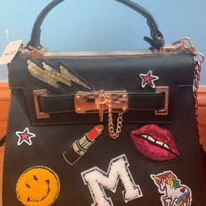 Aldo handbag with patches